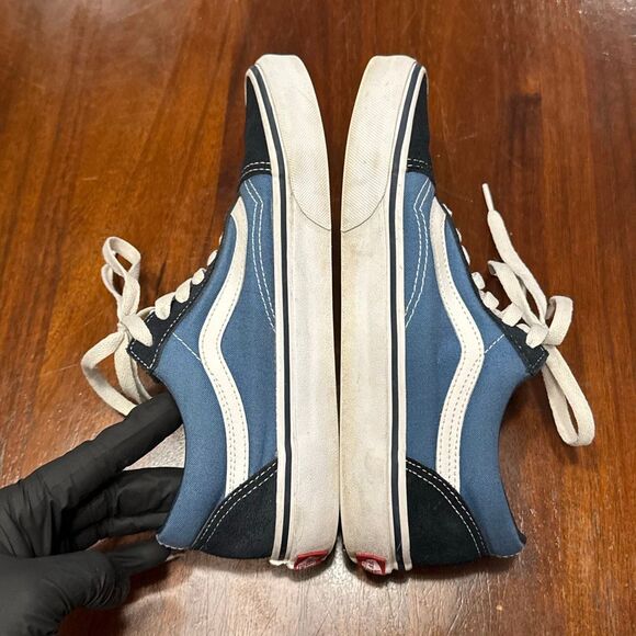 Vans Old Skool Navy Blue Suede/Canvas Shoes Men’s 6 Women’s 7.5 Unisex - Picture 4 of 9